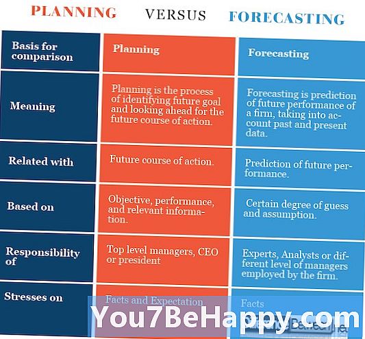 Rozdíl mezi prognózami a plánováním