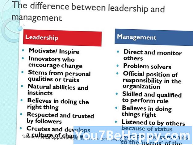 领导与管理之间的差异