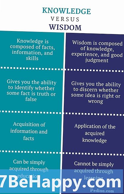 Разлика между знанието и мъдростта