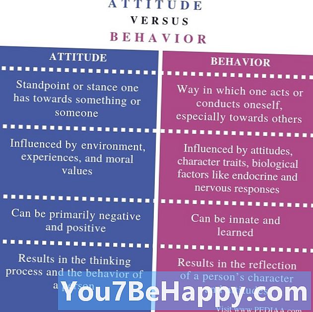 Forskjell mellom holdning og atferd