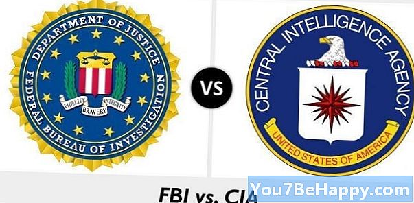 Forskjellen mellom FBI og CIA