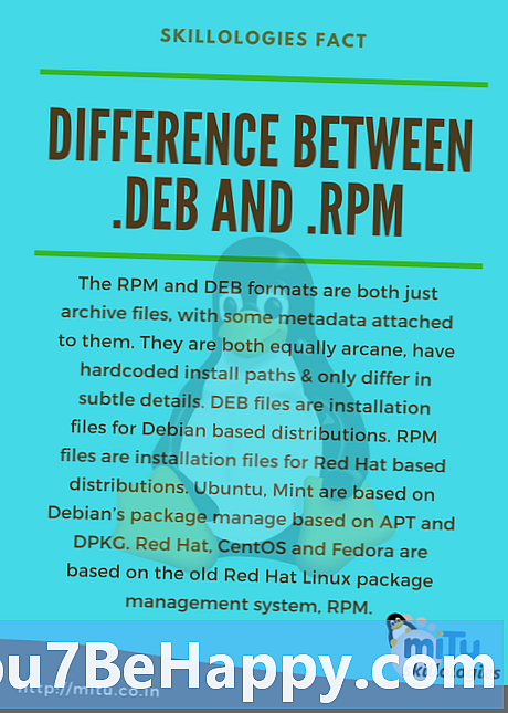 DEB और RPM के बीच अंतर