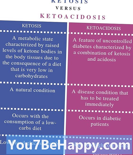 Verschil tussen ketose en ketoacidose