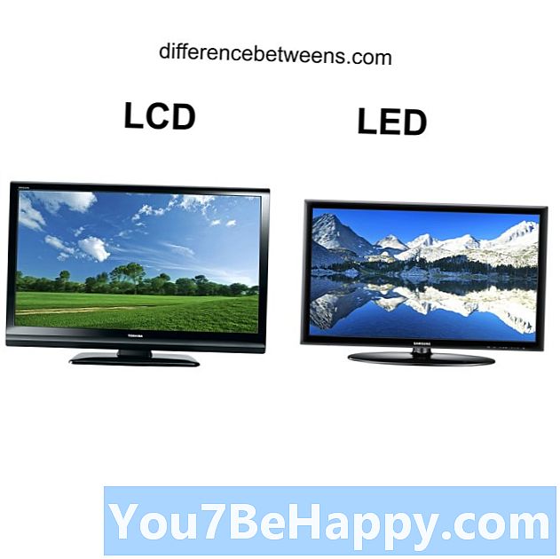 ההבדל בין טלוויזיות LCD וטלוויזיות LED