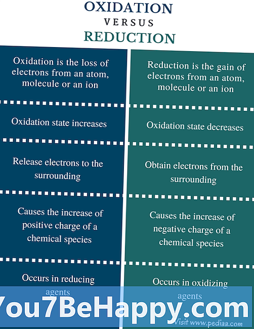 Rozdíl mezi oxidací a redukcí