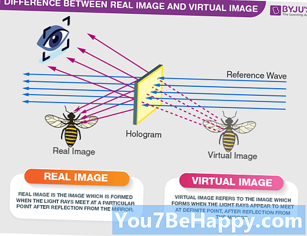 Differenza tra immagine reale e immagine virtuale